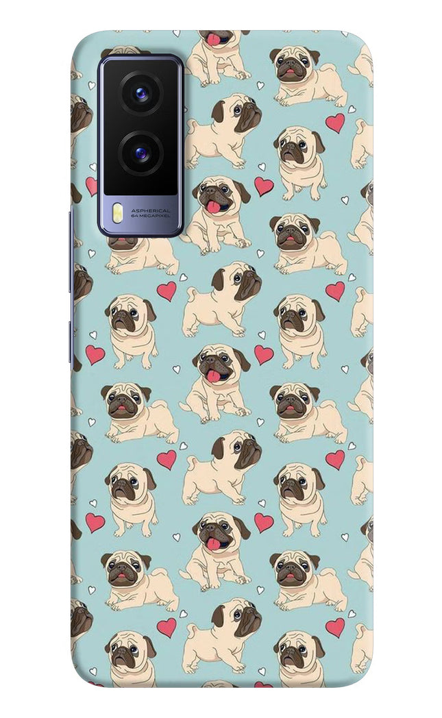 Pug Dog Vivo V21E 5G Hard Case Back Cover by Casekaro