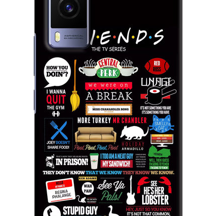 FRIENDS Vivo V21E 5G Hard Case Back Cover by Casekaro