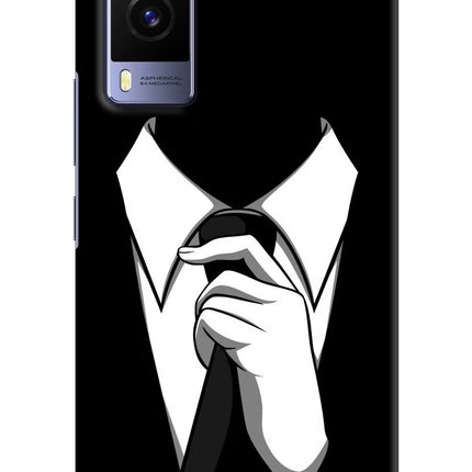 Black Tie Vivo V21E 5G Hard Case Back Cover by Casekaro