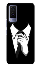 Black Tie Vivo V21E 5G Hard Case Back Cover by Casekaro