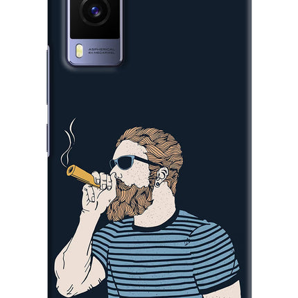 Smoking Vivo V21E 5G Hard Case Back Cover by Casekaro