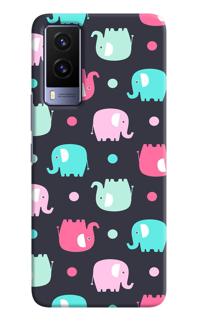 Elephants Vivo V21E 5G Hard Case Back Cover by Casekaro
