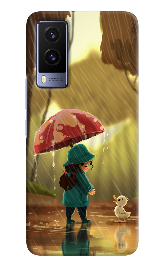 Rainy Day Vivo V21E 5G Hard Case Back Cover by Casekaro