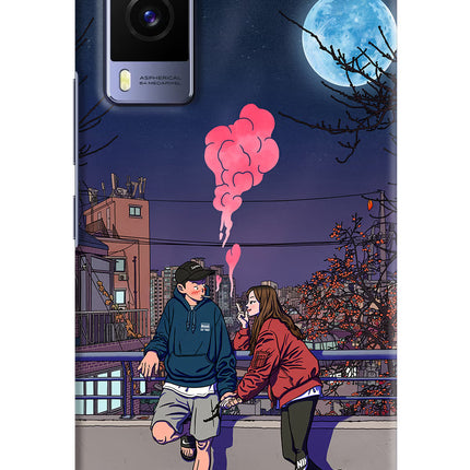 Chilling Couple Vivo V21E 5G Hard Case Back Cover by Casekaro