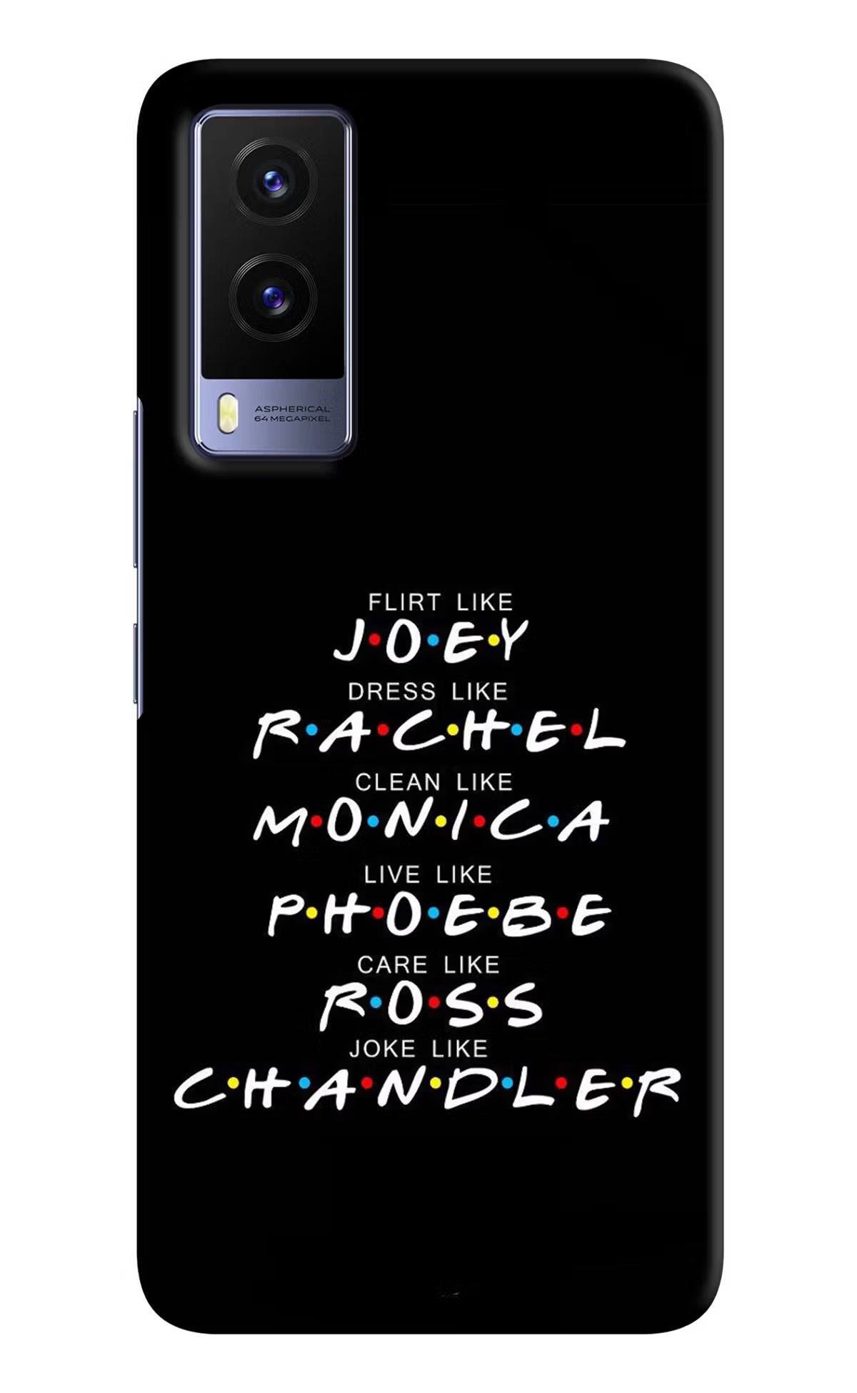 FRIENDS Character Vivo V21E 5G Hard Case Back Cover by Casekaro