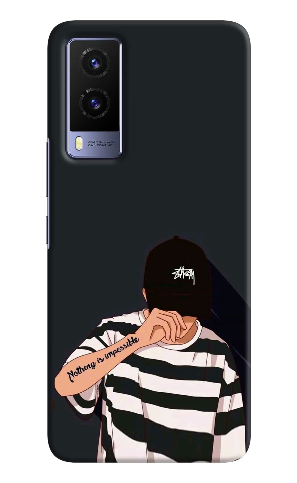 Aesthetic Boy Vivo V21E 5G Hard Case Back Cover by Casekaro