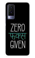Zero Fucks Given Vivo V21E 5G Hard Case Back Cover by Casekaro
