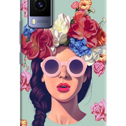Pretty Girl Vivo V21E 5G Hard Case Back Cover by Casekaro