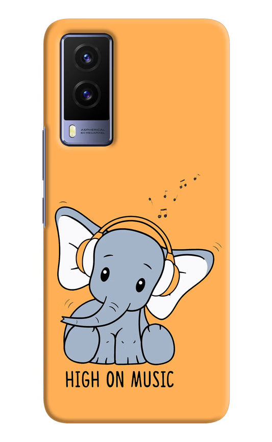 High On Music Vivo V21E 5G Hard Case Back Cover by Casekaro