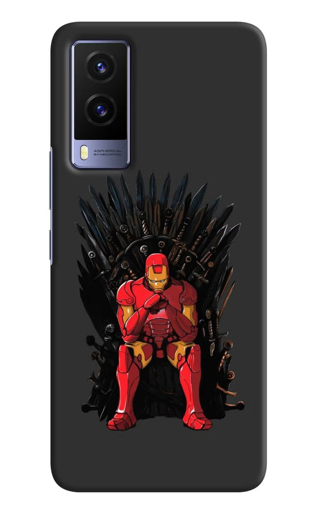 Ironman Throne Vivo V21E 5G Hard Case Back Cover by Casekaro