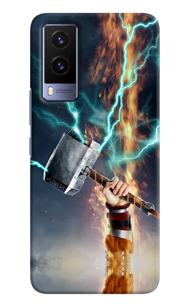 Thor Hammer Mjolnir Vivo V21E 5G Hard Case Back Cover by Casekaro