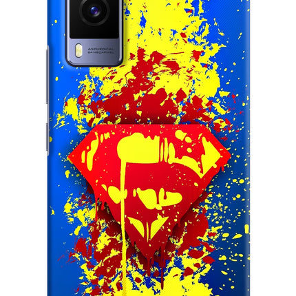 Superman logo Vivo V21E 5G Hard Case Back Cover by Casekaro