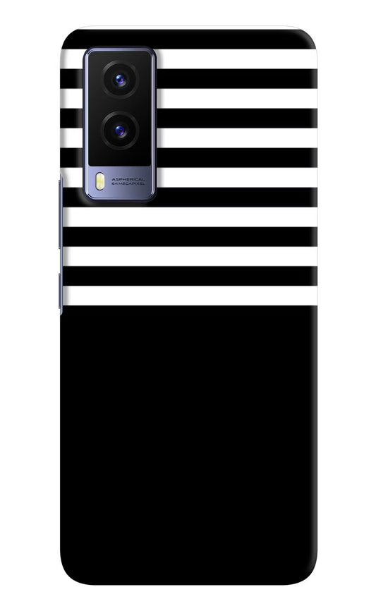 Black and White Print Vivo V21E 5G Hard Case Back Cover by Casekaro