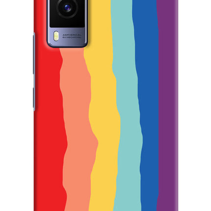 Rainbow Vivo V21E 5G Hard Case Back Cover by Casekaro