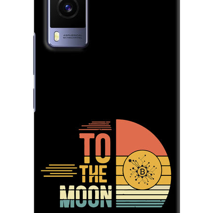 To the Moon Vivo V21E 5G Hard Case Back Cover by Casekaro