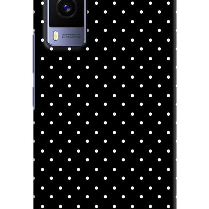 White Dots Vivo V21E 5G Hard Case Back Cover by Casekaro