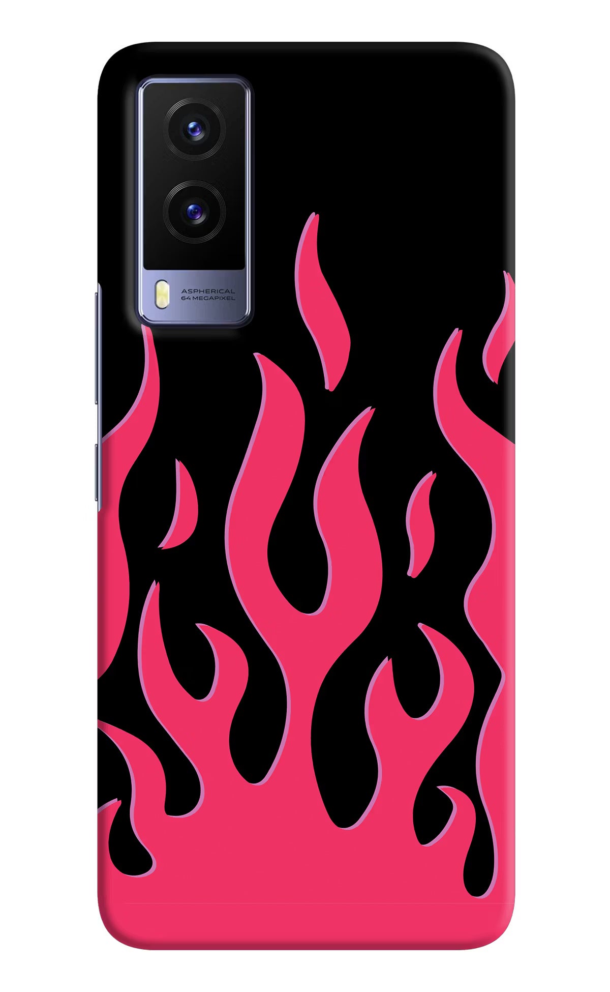 Fire Flames Vivo V21E 5G Hard Case Back Cover by Casekaro