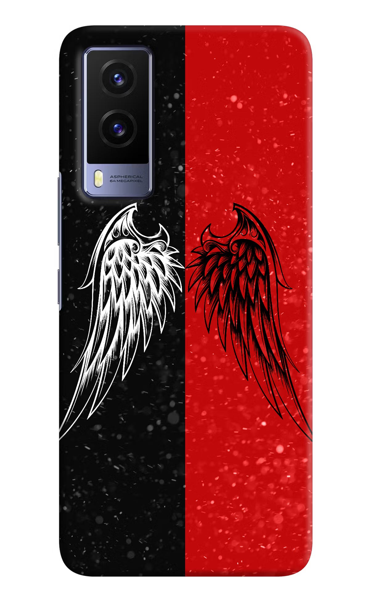 Wings Vivo V21E 5G Hard Case Back Cover by Casekaro
