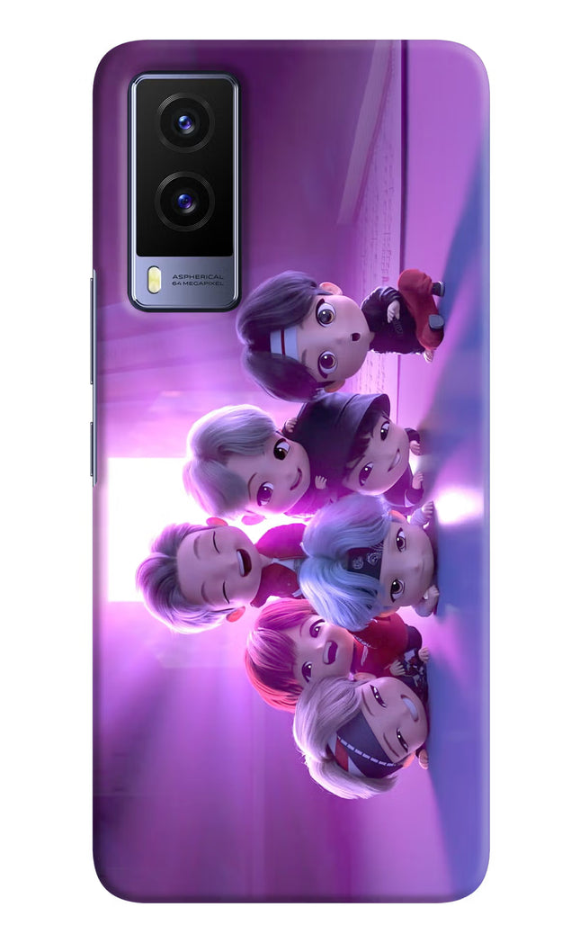 BTS Chibi Vivo V21E 5G Hard Case Back Cover by Casekaro
