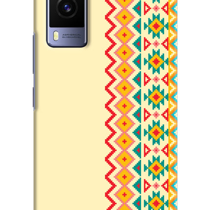 Ethnic Seamless Vivo V21E 5G Hard Case Back Cover by Casekaro