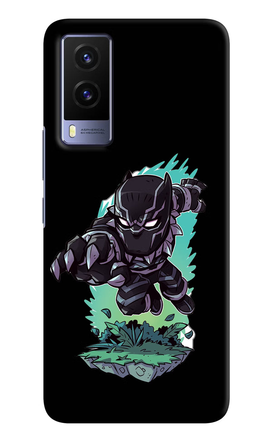 Black Panther Vivo V21E 5G Back Cover, Hard case