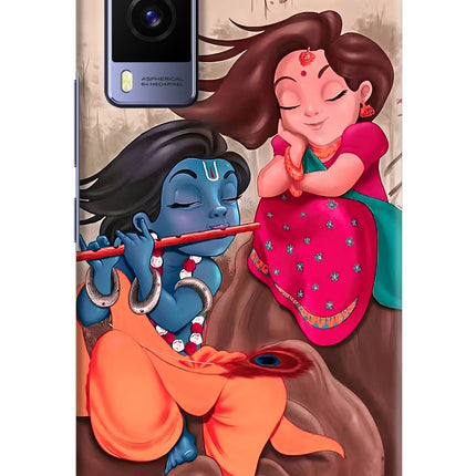 Radhe Krishna Vivo V21E 5G Hard Case Back Cover by Casekaro
