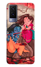 Radhe Krishna Vivo V21E 5G Hard Case Back Cover by Casekaro