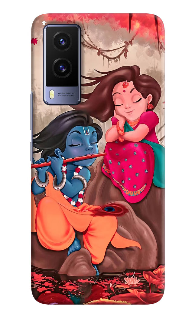 Radhe Krishna Vivo V21E 5G Hard Case Back Cover by Casekaro