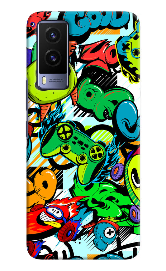 Game Doodle Vivo V21E 5G Hard Case Back Cover by Casekaro