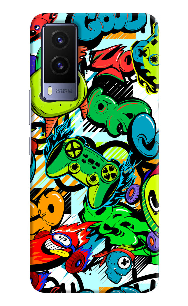 Game Doodle Vivo V21E 5G Hard Case Back Cover by Casekaro