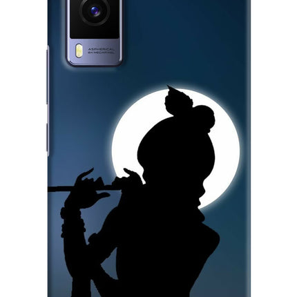 Shri Krishna Silhouette Vivo V21E 5G Hard Case Back Cover by Casekaro