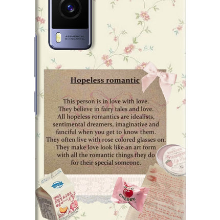 Hopeless Romantic Vivo V21E 5G Hard Case Back Cover by Casekaro