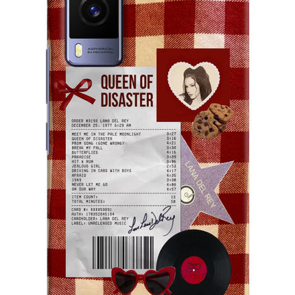 Queen of Disaster Vivo V21E 5G Hard Case Back Cover by Casekaro