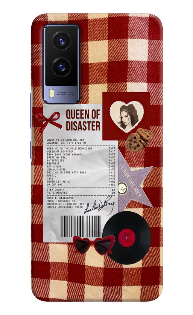 Queen of Disaster Vivo V21E 5G Hard Case Back Cover by Casekaro