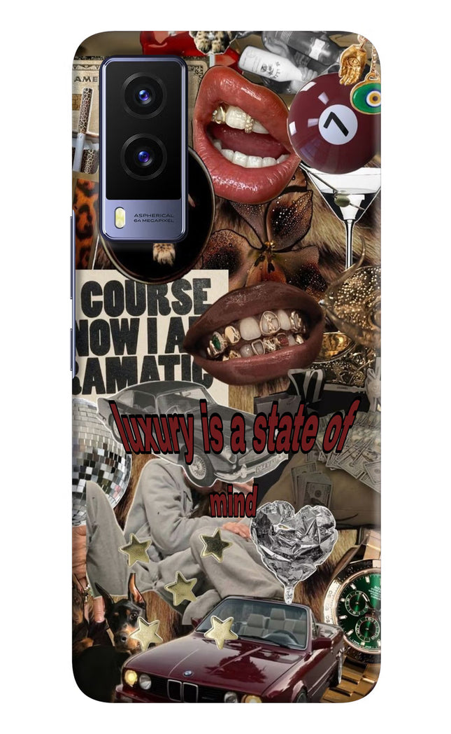 Luxury Vivo V21E 5G Hard Case Back Cover by Casekaro