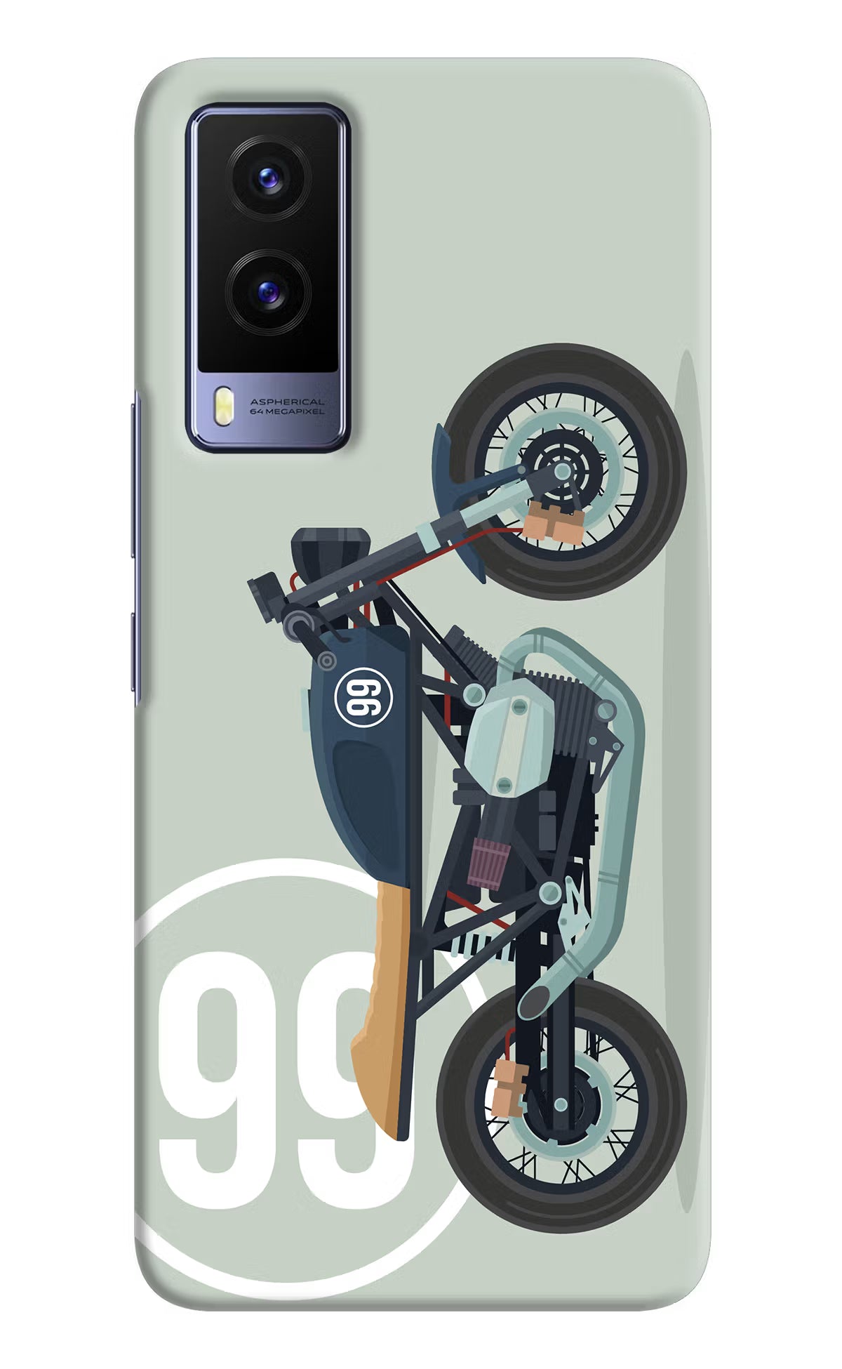 Classic Cafe Racer 99 Vivo V21E 5G Hard Case Back Cover by Casekaro