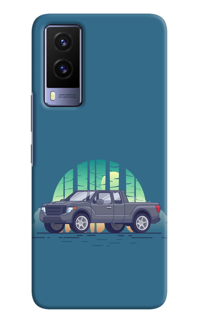 Retro Garage Vibe Vivo V21E 5G Hard Case Back Cover by Casekaro