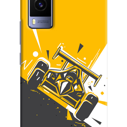 Track King Vivo V21E 5G Hard Case Back Cover by Casekaro