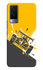 Track King Vivo V21E 5G Hard Case Back Cover by Casekaro