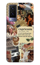 Capricorn Zodiac Vivo V21E 5G Hard Case Back Cover by Casekaro