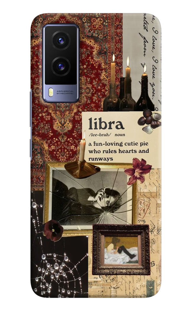 Libra Zodiac Vivo V21E 5G Hard Case Back Cover by Casekaro