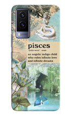 Pisces Zodiac Vivo V21E 5G Hard Case Back Cover by Casekaro
