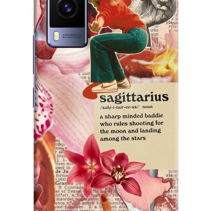 Sagittarius Zodiac Vivo V21E 5G Hard Case Back Cover by Casekaro