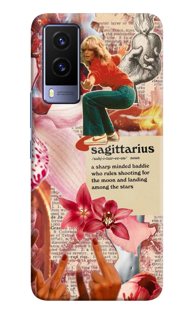 Sagittarius Zodiac Vivo V21E 5G Hard Case Back Cover by Casekaro