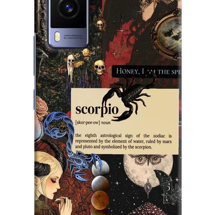 Scorpio Zodiac Vivo V21E 5G Hard Case Back Cover by Casekaro