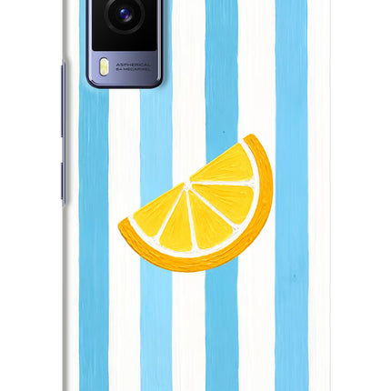 Summer Lemon Vivo V21E 5G Hard Case Back Cover by Casekaro