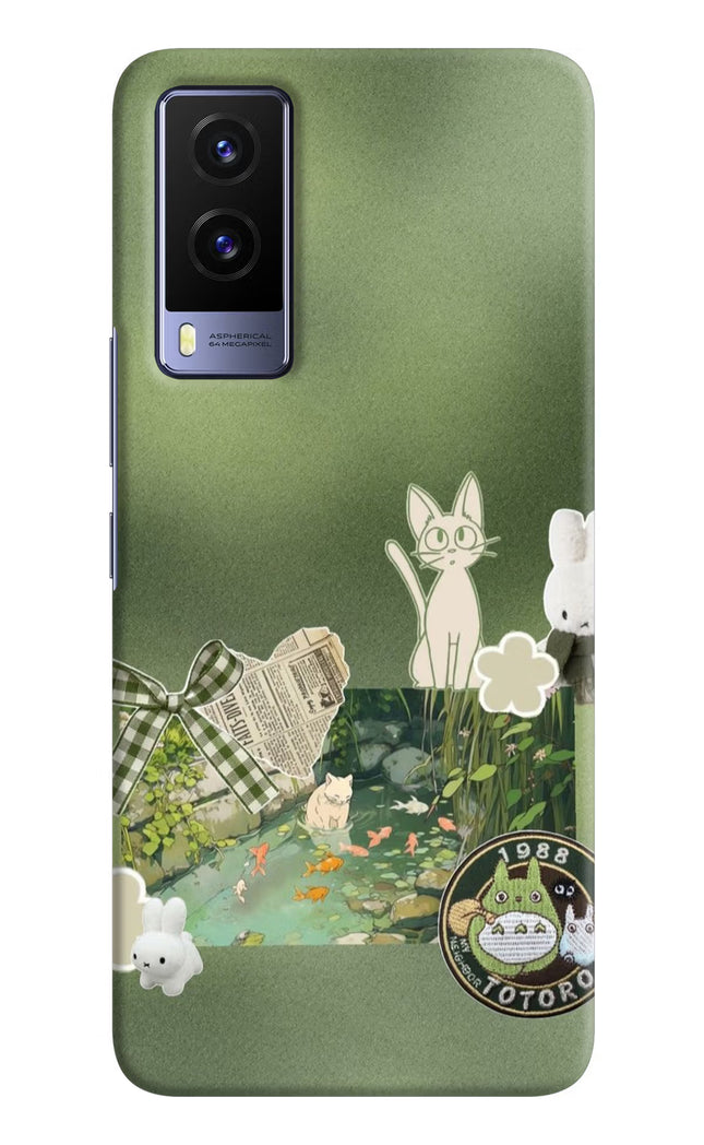 Aesthetic anime Vivo V21E 5G Hard Case Back Cover by Casekaro