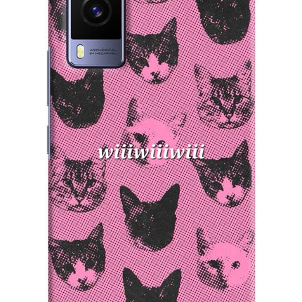Pink Cats Vivo V21E 5G Hard Case Back Cover by Casekaro