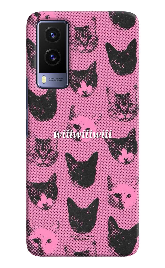Pink Cats Vivo V21E 5G Hard Case Back Cover by Casekaro