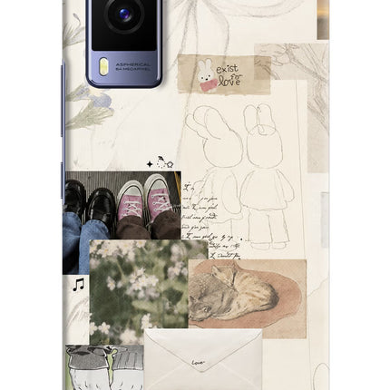 Soft Aesthetic Vivo V21E 5G Hard Case Back Cover by Casekaro